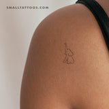 Sitting Elephant Temporary Tattoo (Set of 3)