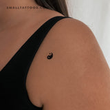 Heart Yin Yang Temporary Tattoo (Set of 3)