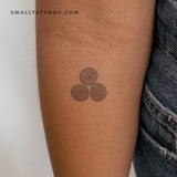 Triple Spiral Triskelion Temporary Tattoo (Set of 3)