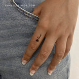 Small Jack Of Spades Temporary Tattoo (Set of 3)