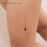 Hanging Spider Temporary Tattoo (Set of 3)