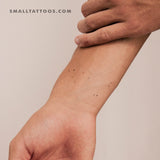 Minimalist Capricornus Constellation Temporary Tattoo (Set of 3)