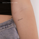 'Brave' Temporary Tattoo (Set of 3)