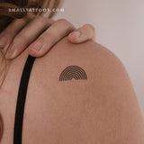 Minimalist Rainbow Temporary Tattoo (Set of 3)