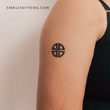 Celtic Shield Knot Temporary Tattoo - Set of 3