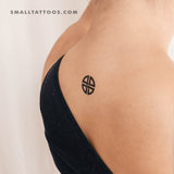 Celtic Shield Knot Temporary Tattoo - Set of 3