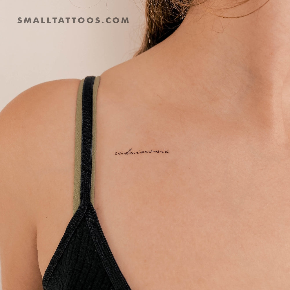 Tatuaje temporal de Eudaimonia (juego de 3)
