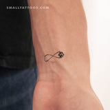 Infinity Paw Temporary Tattoo (Set of 3)