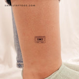 Cassette Temporary Tattoo (Set of 3)