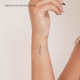 (A) Mar Temporary Tattoo (Set of 3)