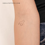 Horse Outline Temporary Tattoo (Set of 3)