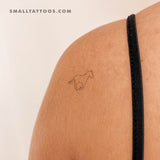 Horse Outline Temporary Tattoo (Set of 3)
