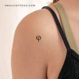 Phi Temporary Tattoo (Set of 3)