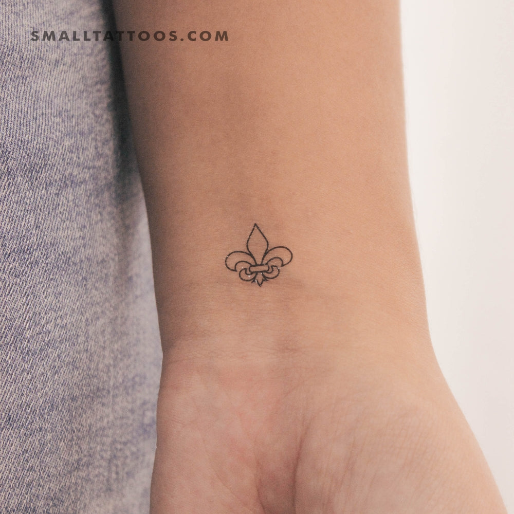 Fleur-de-lis Temporary Tattoo (Set of 3) – Small Tattoos