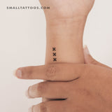 Amsterdam XXX Temporary Tattoo - Set of 3