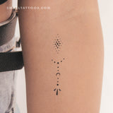 Finger Composition 1 Temporary Tattoo (Set of 3)