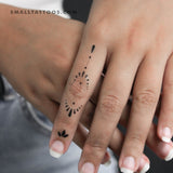 Finger Composition 2 Temporary Tattoo (Set of 3)