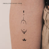 Finger Composition 2 Temporary Tattoo (Set of 3)