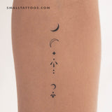 Finger Composition 3 Temporary Tattoo (Set of 3)