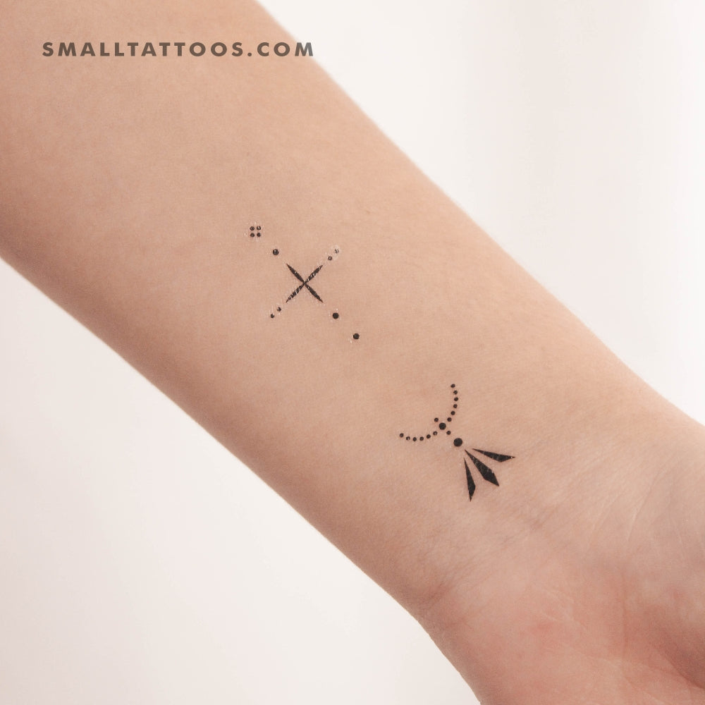 Tatuaje temporal de composición de dedos 4 (juego de 3)