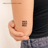 Mia San Mia Temporary Tattoo (Set of 3)