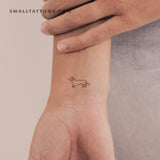 Small Dachshund Temporary Tattoo (Set of 3)