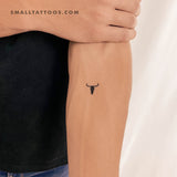 Bull Skull Temporary Tattoo (Set of 3)