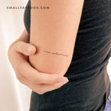 Come What May Temporary Tattoo (Set of 3)