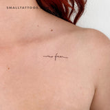 No Fear Temporary Tattoo (Set of 3)