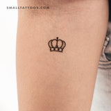 Queen Crown Temporary Tattoo (Set of 3)
