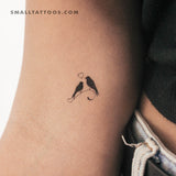 Birds In Love Temporary Tattoo (Set of 3)