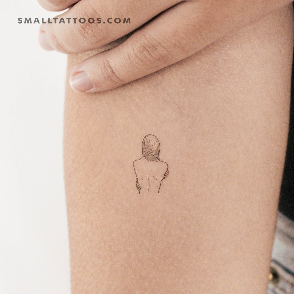 Tatuaje temporal de mujer con amor propio (juego de 3)