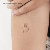 Self Love Woman Temporary Tattoo (Set of 3)