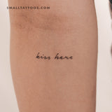 Kiss Here Temporary Tattoo (Set of 3)