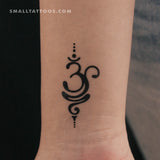 Sanskrit Om Symbol Temporary Tattoo (Set of 3)