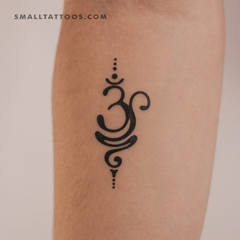 Sanskrit Om Symbol Temporary Tattoo (Set of 3)