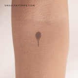 Tennis Raquet Temporary Tattoo - Set of 3