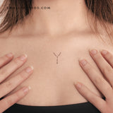 Finger Rosary Temporary Tattoo - Set of 3