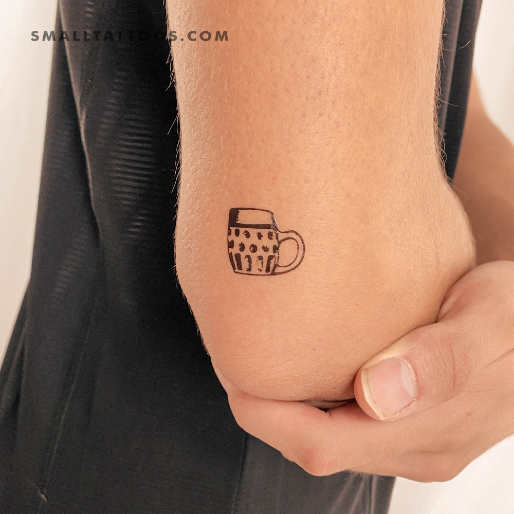 Oktoberfest Beer Mug Temporary Tattoo (Set of 3)