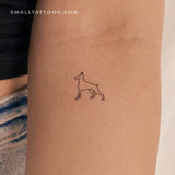 Doberman Temporary Tattoo (Set of 3)