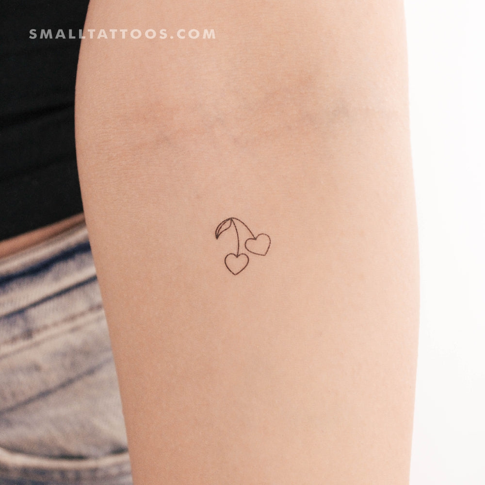 Cherry Couple Temporary Tattoo (Set of 3)