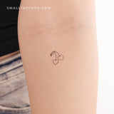 Cherry Couple Temporary Tattoo (Set of 3)