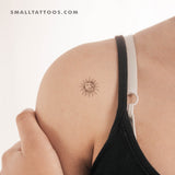 Sun And Moon Temporary Tattoo (Set of 3)