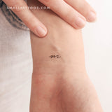 M Handwritten Letter Temporary Tattoo (Set of 3)