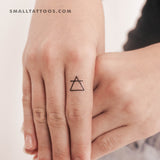 Air Alchemy Symbol Temporary Tattoo (Set of 3)