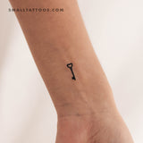 Love Key Temporary Tattoo (Set of 3)