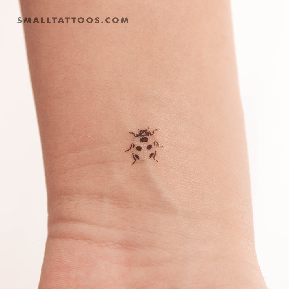 Minimalist Ladybug Temporary Tattoo (Set of 3) Small Tattoos