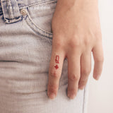 Queen Of Diamonds Temporary Tattoo - Set of 3