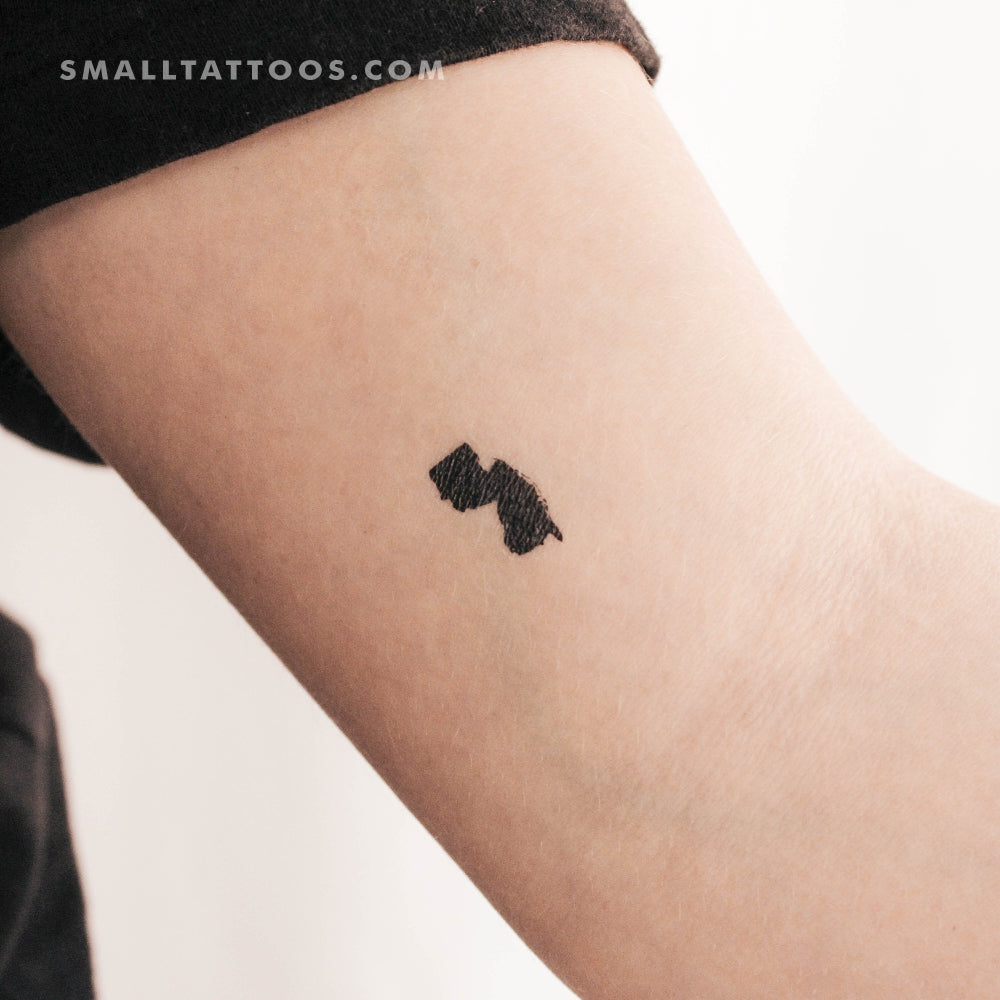 Tatuaje temporal del mapa de Nueva Jersey (juego de 3)