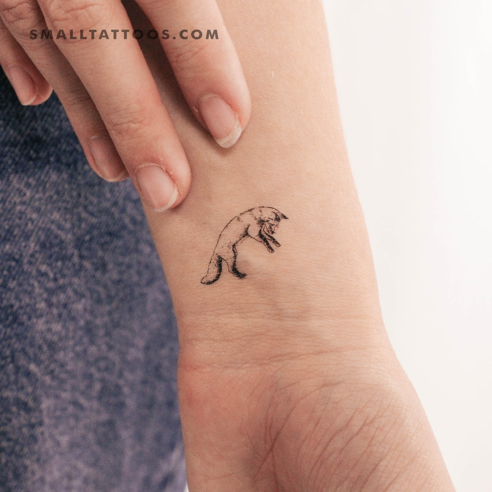 Tatuaje temporal de zorro buceador (juego de 3)